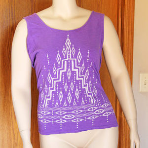 Great Northwest Purple Tank Top Tee Plus 2X